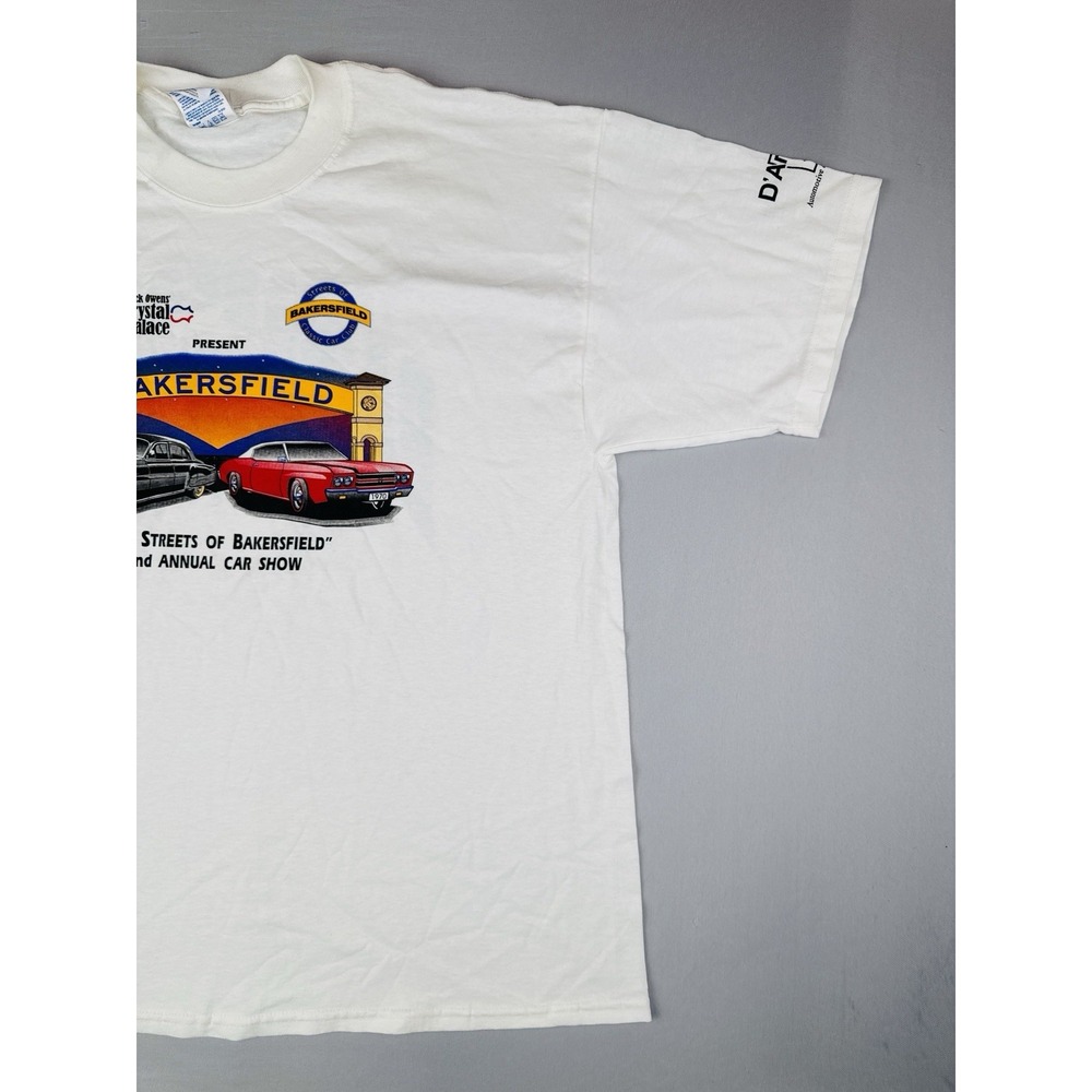 Y2K Hot Rod T Shirt Bakersfield Streets of Bakersfield Car Show XL Sponsor - Picture 4 of 12